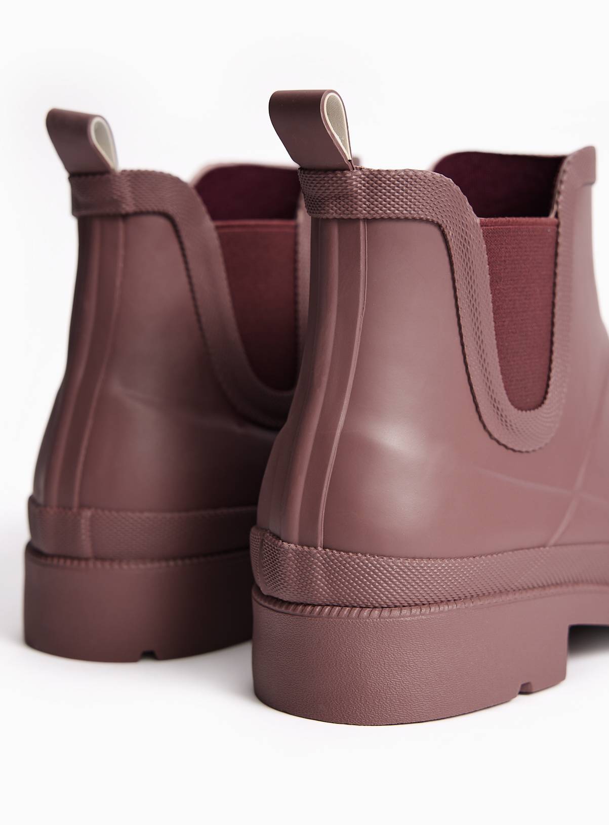 Dark Red Ankle Wellies 4 - Image 4